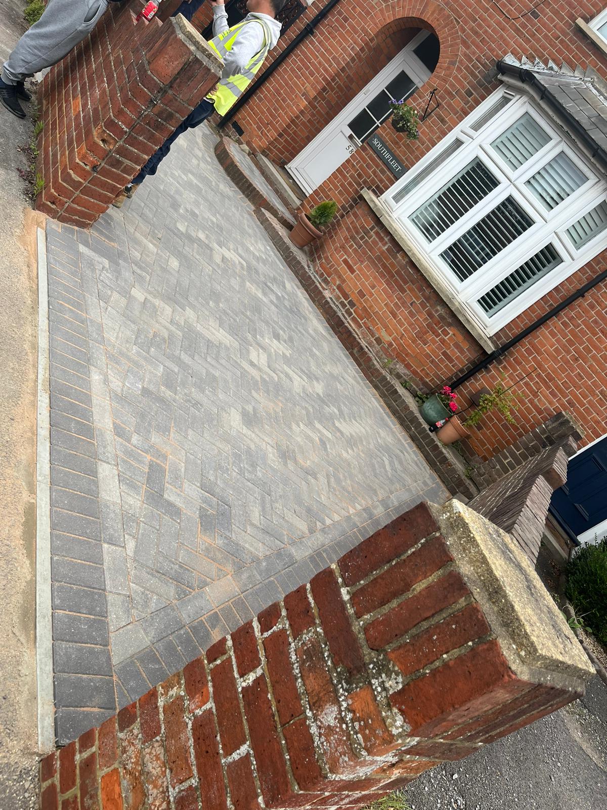block paving driveway completed in Chelmsford