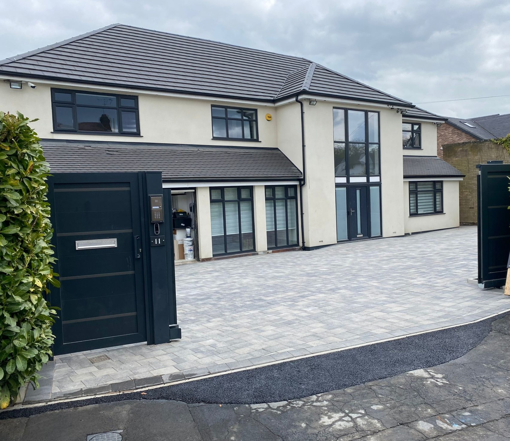 large block paving driveway in Ascot